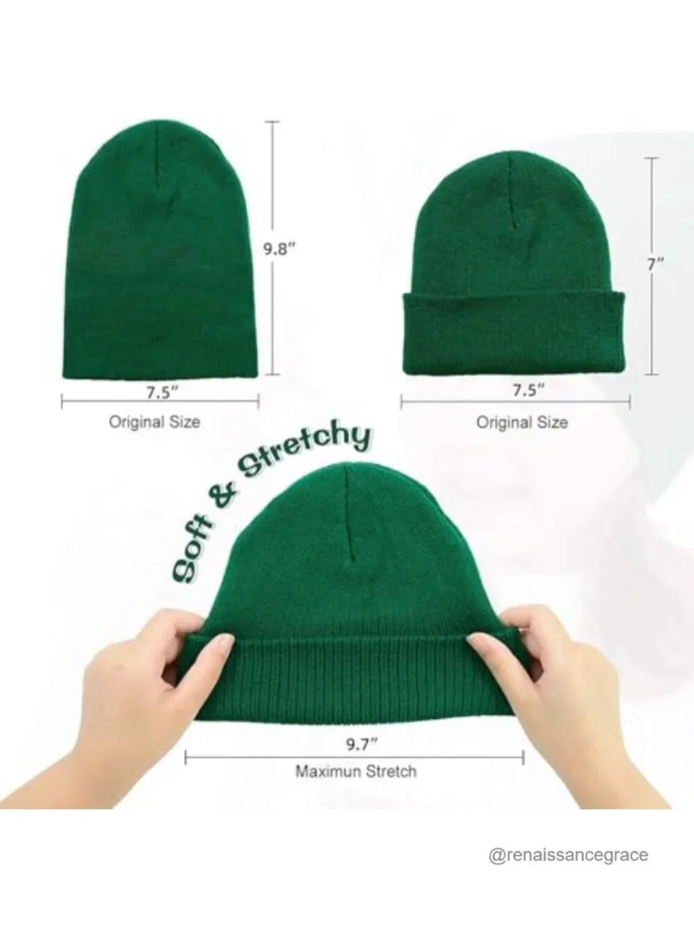 Kids Soft Slouchy Beanie Winter Cute Cuff Baggy Hip-hop Knit Skull Cap
